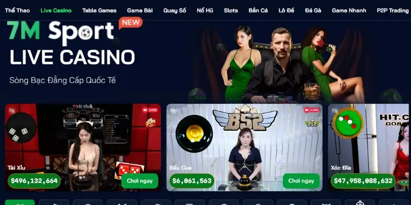Sân chơi casino chất lượng và xanh chín tại nhà cái